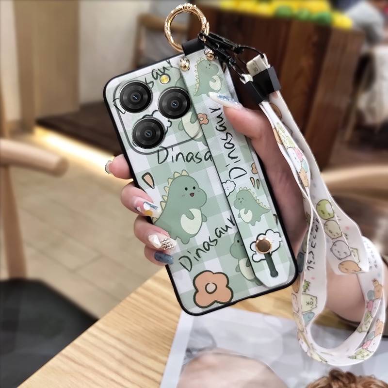 Wristband Silicone Phone Case For Blackview Shark9 5G Back Cover Cute Anti-knock Wrist Strap Lanyard Durable Anti-dust