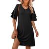 Women's Fashionable Loose-Fit -Color Casual Dress