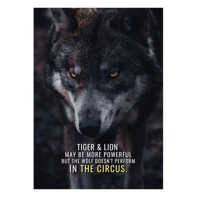 Animals Motivation Quote Art Posters and Prints On Canvas Painting Tiger Dog Wall Art Inspiration Pictures for Office Home Decor