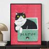 Diamond Painting Kit Cute Black White Cat Full Diamond Round Mosaic Handmade. Home Decoration Gift