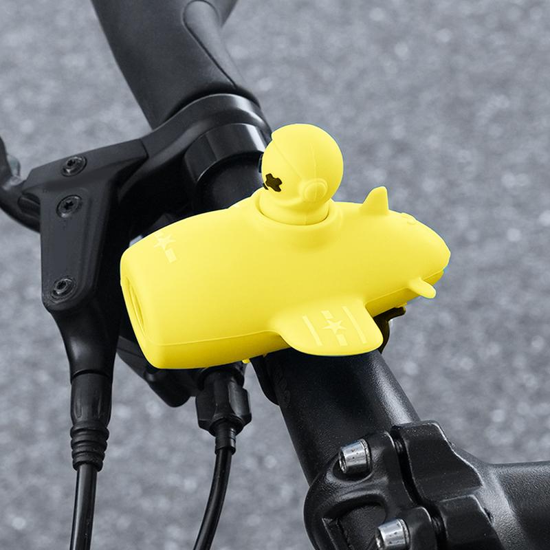 Ebike Light Airplane Shape Kids Biking Lights Super Loud Air Horn Waterproof Electric Scooter Front Light 3 Lighting Modes 110dB