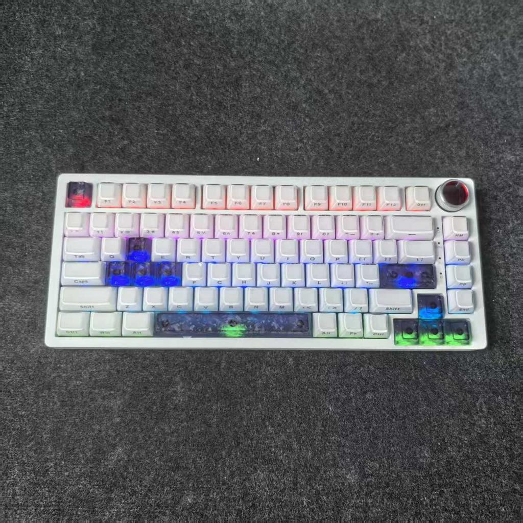 Personalized Carbon Fiber Keycaps for Wooting Mechanical Keyboards