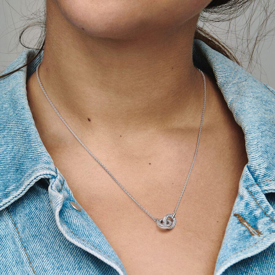 925 Silver Necklace Round Disk Pendant Fit Beads Charms DIY Jewelry Fine Gift For Women Trinkets