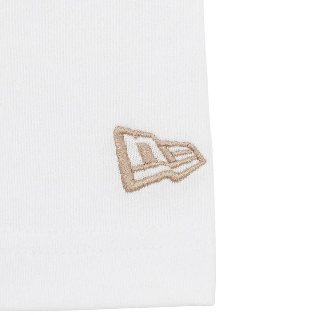 New Era Unisex Short Sleeve Oversized Cotton Classic Size L T-Shirt, College, White,