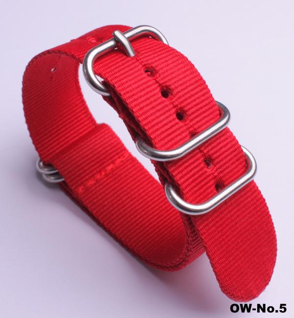 Silver Smooth Oval Buckle Nylon Watch Strap - Waterproof E-commerce Source Watch Band