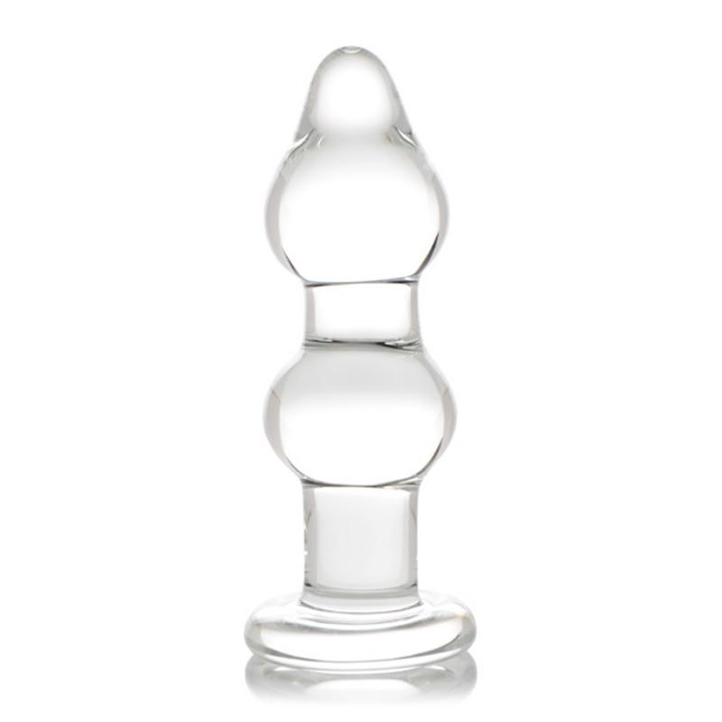 Glass Butt Plug,The Double Butt Plug, Crystal Butt Plug Vagina Ball,big Pyrex Glass Anal Dildo Bead