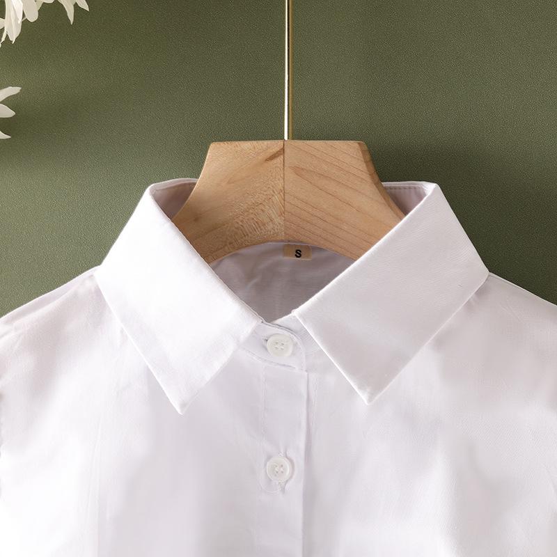 Korean Style Women's Stand-Up Collar: White Decorative Fake Collar for Autumn/Winter Sweaters