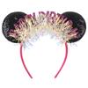 Fashion New Brown Beauty And Beast Mouse Ears Headband 5" Headwear Boys Girls Festival Party Hair Accessories Women Gift