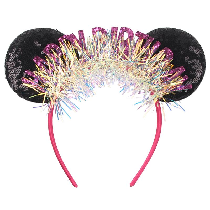 Fashion New Brown Beauty And Beast Mouse Ears Headband 5" Headwear Boys Girls Festival Party Hair Accessories Women Gift