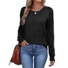 Women Fashion Pullover Sweater R-Neck Long Sleeve Shirts Blouse Knit Casual Cozy Clouds Top