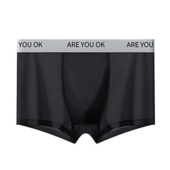 

Мужские трусы-боксеры средней посадки, цветные шорты из ледяного шелка, ультратонкие дышащие летние трусы 3XL