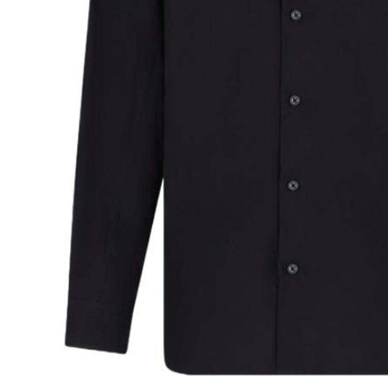 Armani Exchange Cotton Polo Long Sleeve Solid Shirt Men Shirts Deep-Navy-Blue XM000374-AF12994-UB101