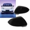 2PCS Rearview Mirror Cover Bright Black Smooth Texture Door Side Mirror Cap Housing Fit For ID3 Mk8 2020+