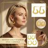 Boucles d'Oreilles en Acier Inoxydable pour Femmes Vintage Luxe Élégant Bijoux en Acier Titane