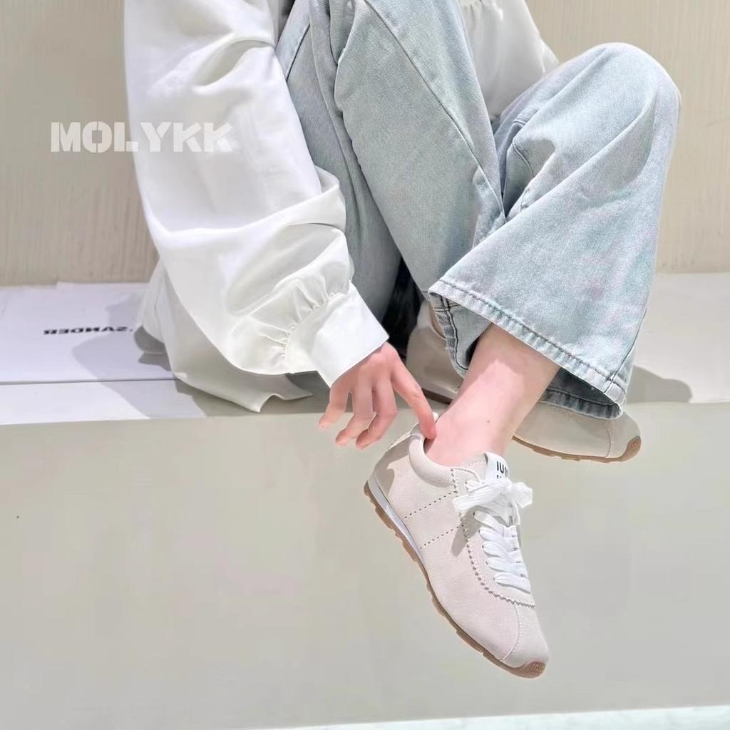 Ruoji casual single shoes 2025 spring new Dexun Forrest Gump shoes round head soft sole non-slip casual flat-soled sports shoes