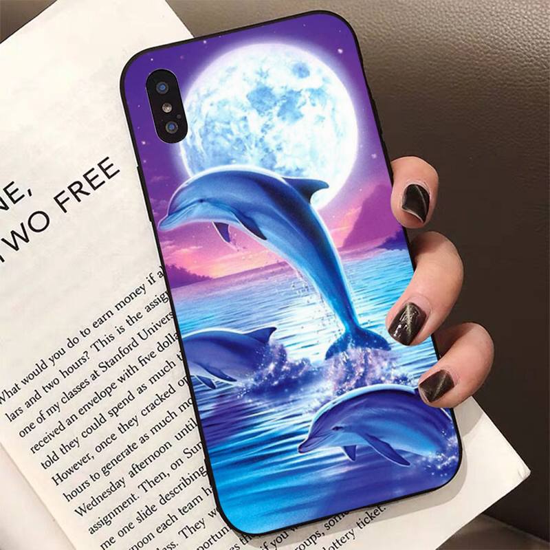 

Animal Cute Dolphin Phone Case for iPhone 11 12 13 mini pro XS MAX 8 7 6 6S Plus X 5S SE 2020 XR case iphone 7 or 8