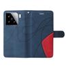 For Xiaomi 15 Leather Phone Case Stand Wallet with Bi-colour Splicing Design