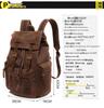 AUGUR Vintage Canvas Backpack for Men – Dual-Shoulder Laptop & School Bag