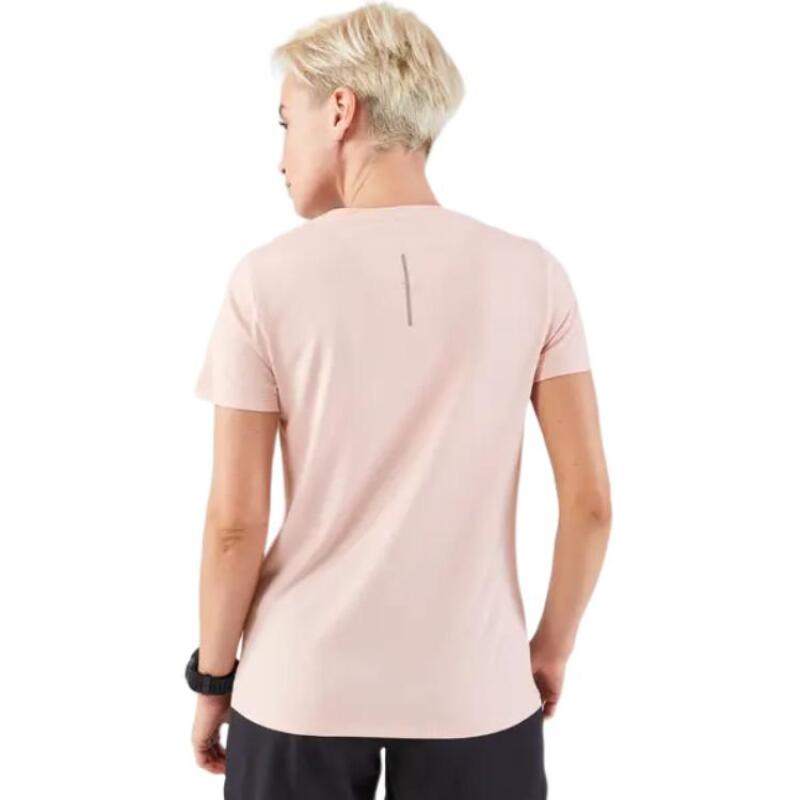 Decathlon 100 Lightweight Breathable Pullover Short Sleeve T-Shirt Women's Quartz Pink