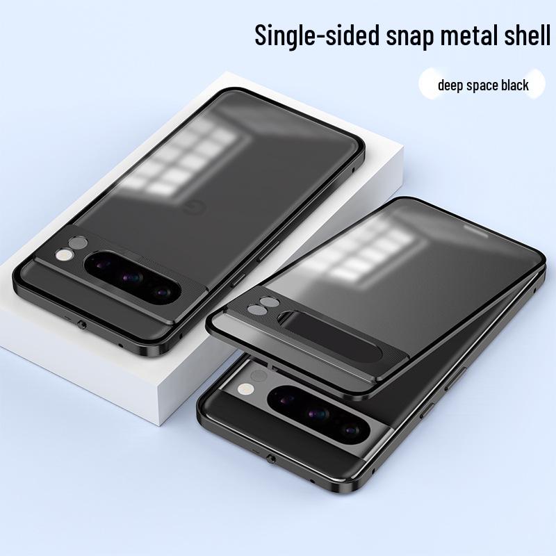 Google Pixel 8 Pro/7A Metal Frame Snap-On Magnetic Phone Case