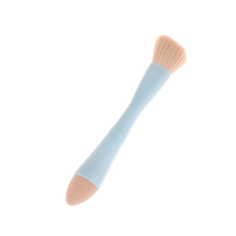 

1 набор многофункциональных кистей для макияжа 4 в 1, портативные дорожные кисти для хайлайтера, теней для век, пудры, румян, съемные косметические инструменты синий