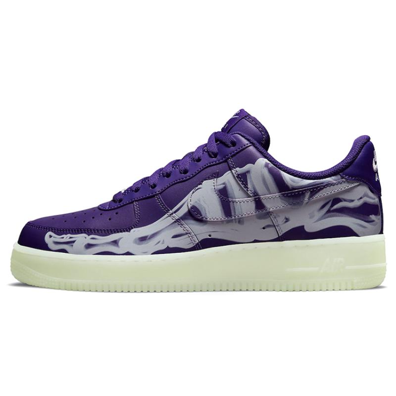 Nike Air Force 1 Low 'Purple Skeleton' Sneakers CU8067-500