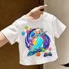 Super Marios Tshirt for Children Cartoon Anime Clothes Round Collar Clothing Short Sleeve Kid Summer Tee Top