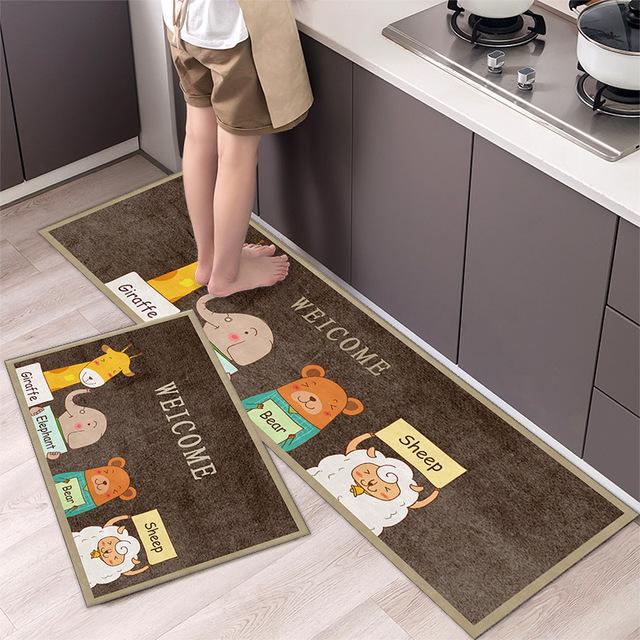 Kitchen Mat Floor Carpet House Hold Carpet Long Strip Door Mat Modern Home Decor