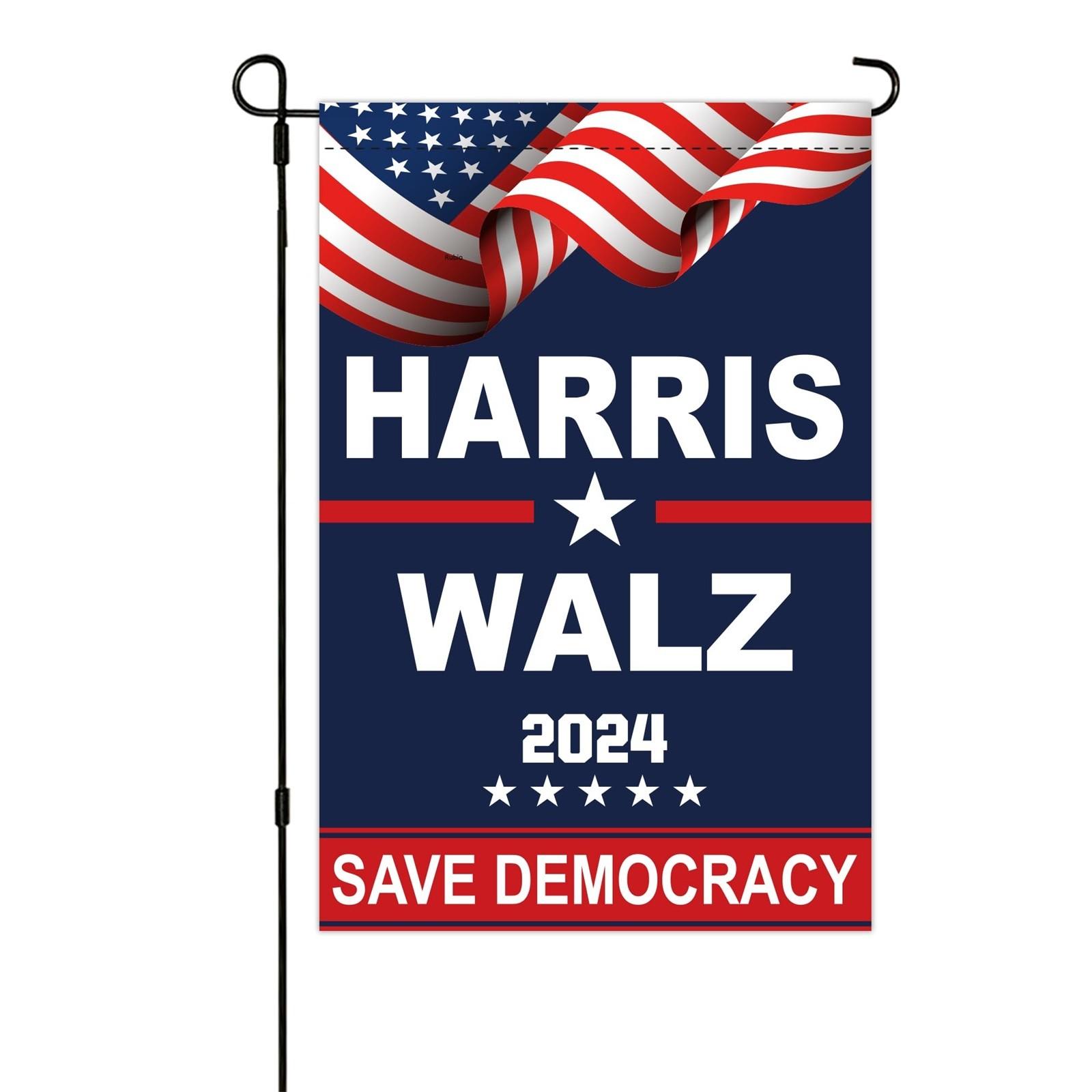 

Флаг Walz Garden Tim Walz Waltz For President Garden Flag 12x18 дюймов Двусторонний флаг Walz Yard Flag Sign House Flag Ward Banner Garden Decor One Size