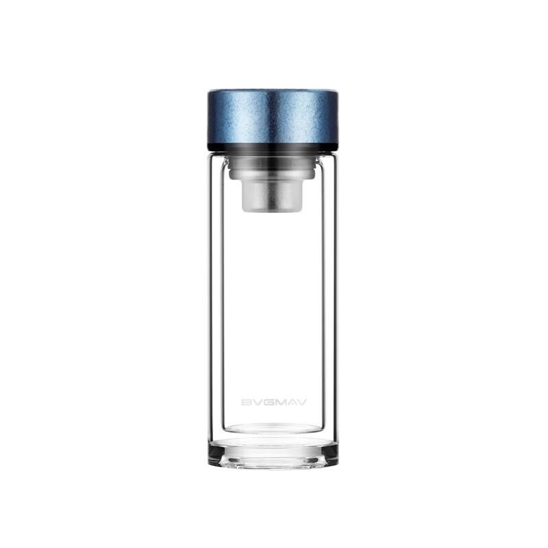 Baoweima Titanium Double-Wall Glass Tea Infuser Bottle