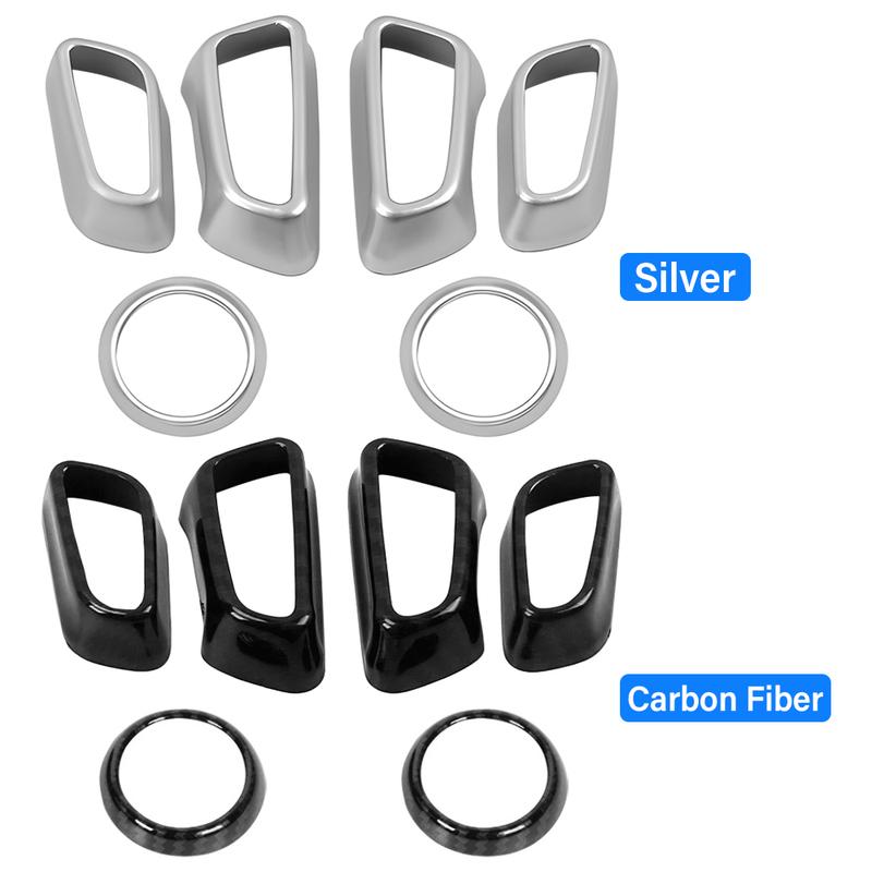 For Toyota Camry 70 XV70 2018      ABS Car Seat Adjustment Switch Button Cover Trim Stickers Accessories