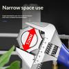 0-36mm Adjustable Double Use Wrench Pipe Wrench for Faucet/Connecting Pipe/Shower Head Hand Tool for Water Pipe