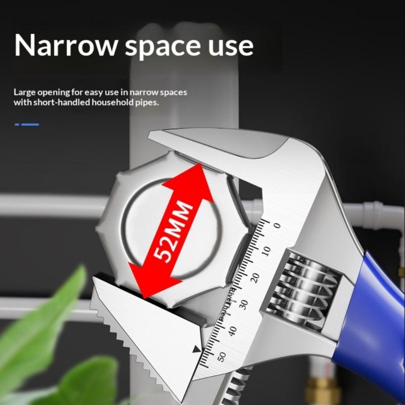 0-36mm Adjustable Double Use Wrench Pipe Wrench for Faucet/Connecting Pipe/Shower Head Hand Tool for Water Pipe