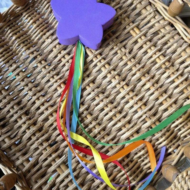 

1Pcs Cars Accessories Colorful Star Streamer Universal Cute Cool Car Antenna Top Cover Decoration A4