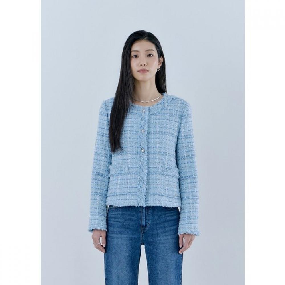 Guess Women Tweed Jacket Yq1w1860 blue (BLU)/XS(85)