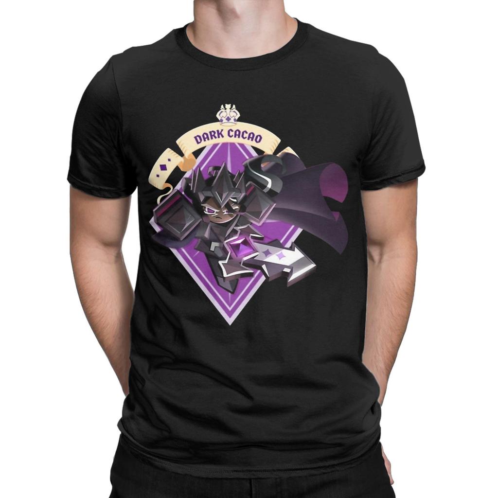 Men Women Dark Cacao T Shirts Cookie Run Kingdom Cotton Clothing Vintage Short Sleeve O Neck Tee Shirt Plus Size T-Shirt