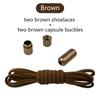New Version Elastic No Tie Shoelaces Metal Lock Shoe Laces for Kids Adult Sneakers Quick Shoelaces Semicircle Shoestrings