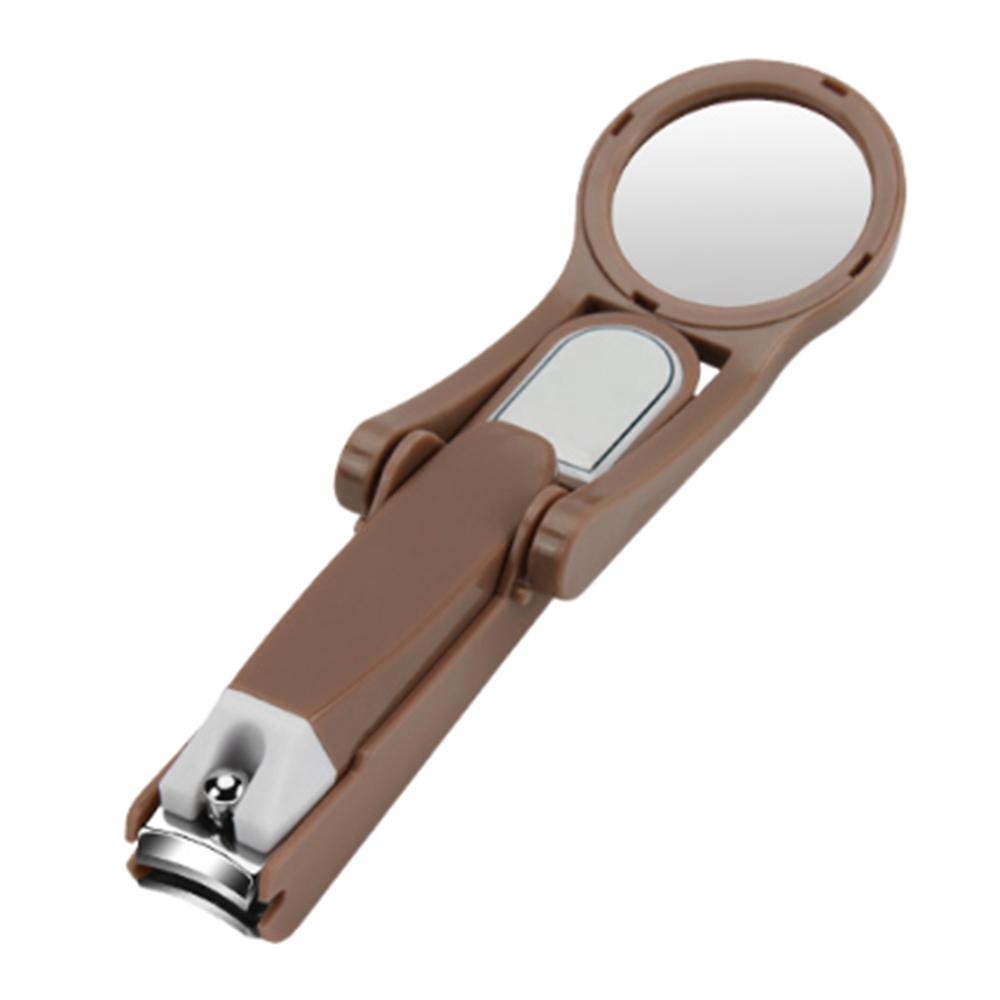 

Креативные щипчики для ногтей с защитой от брызг, многофункциональные кусачки для ногтей для пожилых людей коричневый