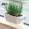 Indoor Garden Pot Self Watering Planter Plastic Flowerpot with Reservoir Easy Refill Plant Wick Ropes for Succulents Scallions Balcony Windowsill