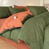 Class A Cotton Embossed Jacquard Brushed Dormitory Bedding Set - 3 Piece