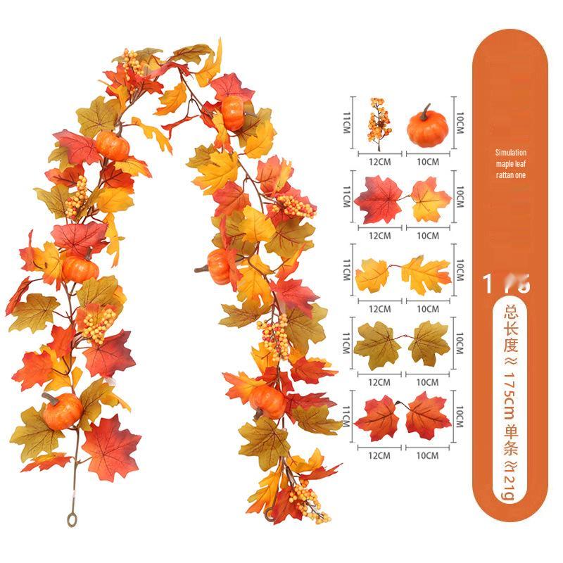 Skladem Podzimní a Halloweenská dekorace z javorových listů pro Vánoce a Den díkůvzdání