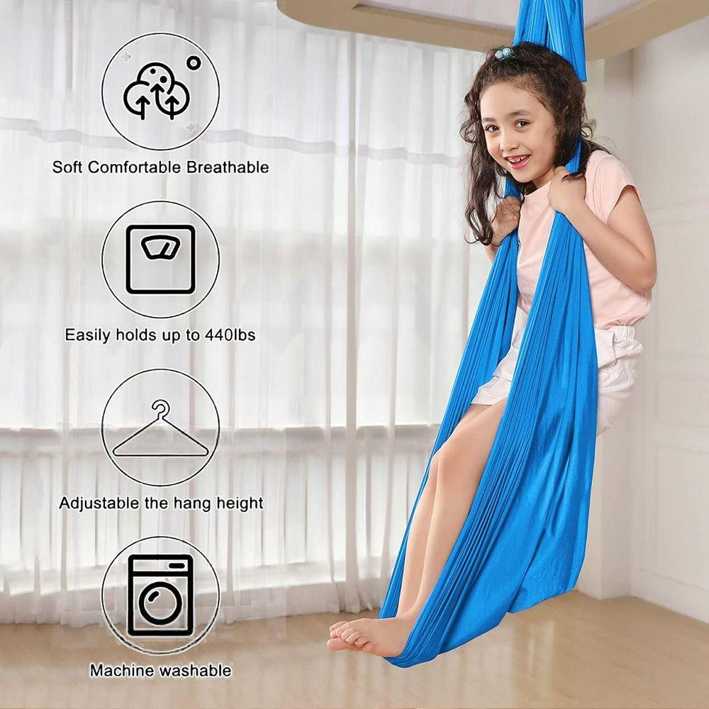 Breathable Kid Swing Soft Hammock Swing Portable Sensory Swing  Indoor