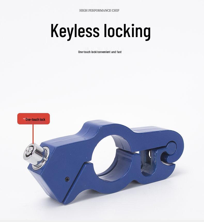 Universal Anti-Theft Motorcycle Handlebar & Throttle Lock with Alarm