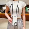Four Corners Strap Case For Samsung Galaxy S23 Ultra S23 Plus S23Ultra S23Plus S24 Crossbody Cord Lanyard Shockproof Clear Cover