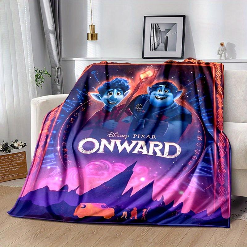 1pc, Disney Pixar Onward Movie Poster Print Blanket Perfect for Couches, Beds, Cars, Beaches, Gifts