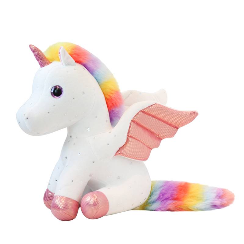 Rainbow Starry Sky Unicorn Plush Doll Stuffed Toy Children Kids Gift Birthday