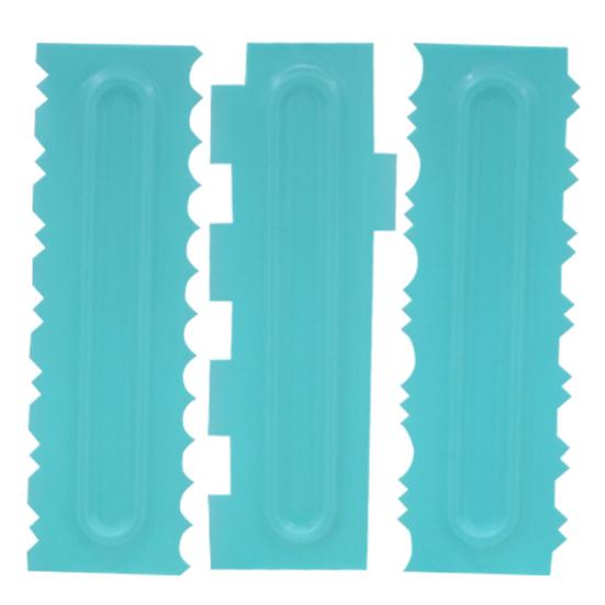 Fondant Spatulas Pastry Combs Cake Decorating Scraper Baking Mold Accessories