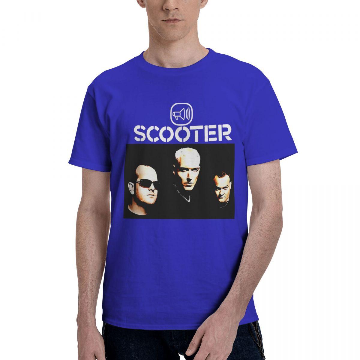 BenberFashion Nieuwe Scooter Techno Harde Trend Duitse Band 100% Katoen Casual Ademend Comfortabel Man Hoge Kwaliteit Herenkleding Grappig Cadeau M