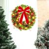 50cm Xmas Wreath Artificial Decorative Front Door Hanging Wreath with Light for Holiday Home Decor Type A