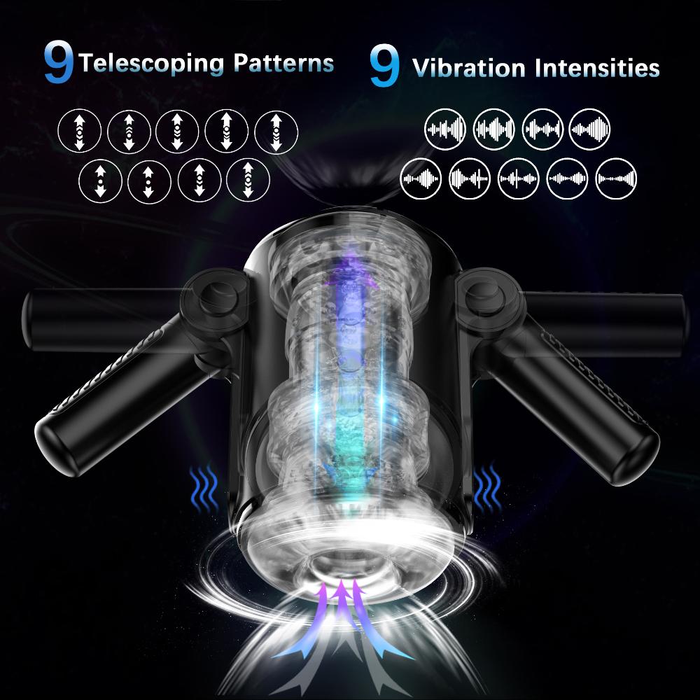 Automatic Telescopic Sucking Male Waterproof Masturbator Cup 9 Thrusting Blowjob Masturbation Vibration Toys for Man Sex Goods